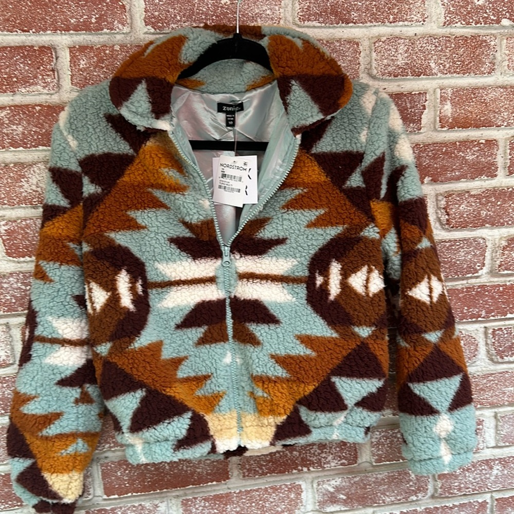 Girls Youth Size 10 Aztec Jacket Brand New